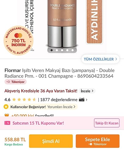  Beden Renk Flormar ışıltılı baz