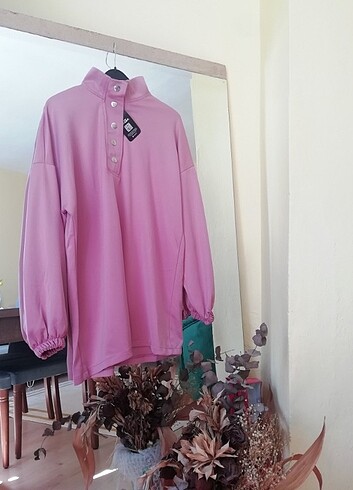 Çıtçıtlı tunik Scuba kumaş 