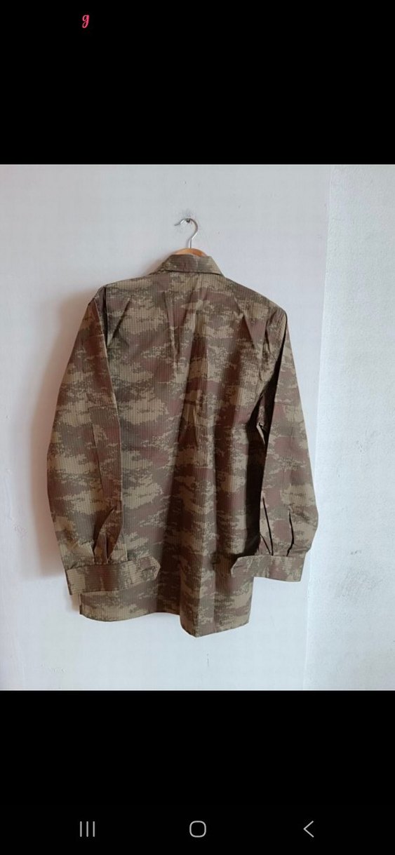 Erkek Kamuflaj Düğmeli Gömlek - Görsel 2