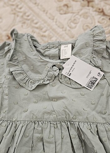 4 Yaş Beden yeşil Renk H&M KIZ ÇOCUK ELBİSE 104 