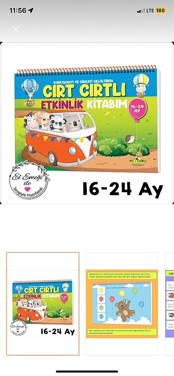 Cırtlı etkinlik kitabı