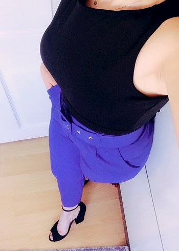 Kemerli Kumaş Pantolon