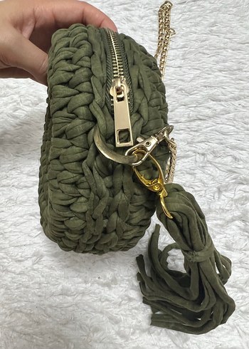 El Örgüsü Haki Çanta - Görsel 3