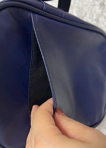 Lacivert Fermuarlı Kol Çantası - Görsel 4
