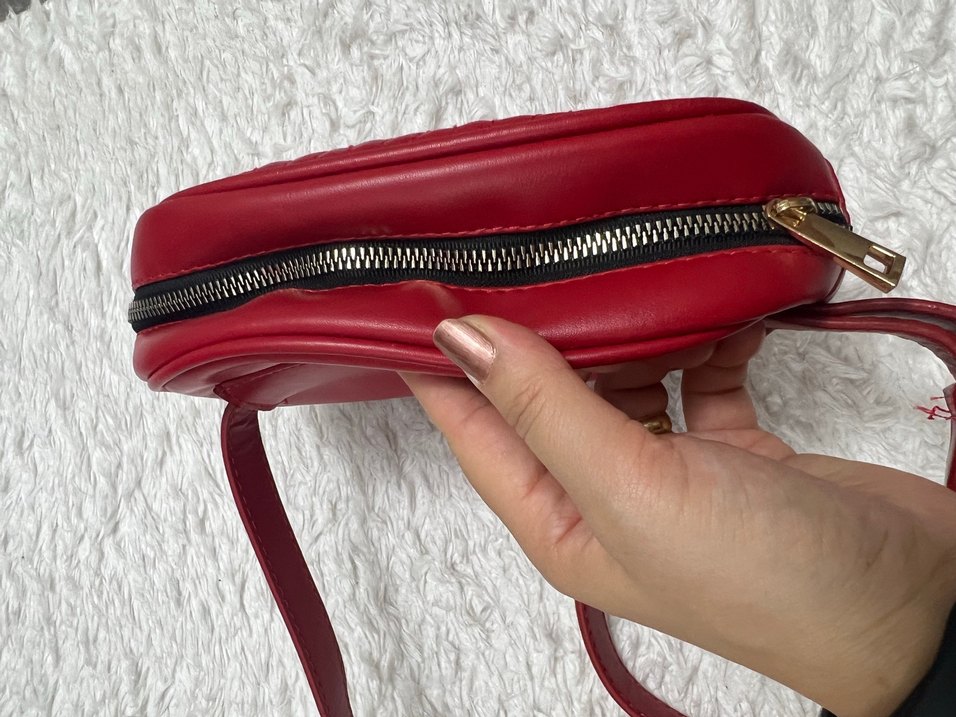 Kırmızı Deri Kadın Çanta - Görsel 2