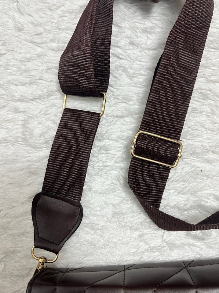 Kahverengi Deri Kadın Omuz Çantası - Görsel 4