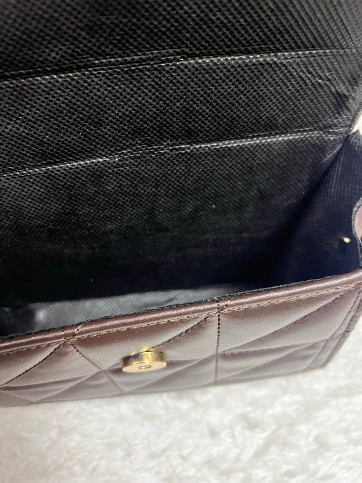 Kahverengi Deri Kadın Omuz Çantası - Görsel 3