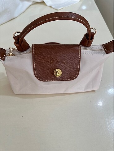 Mini longchamp çanta bej