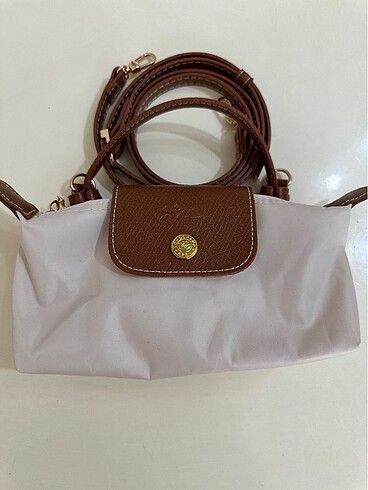 Beden Mini longchamp çanta bej