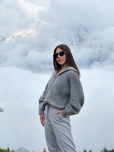 Pull&Bear gri kazak