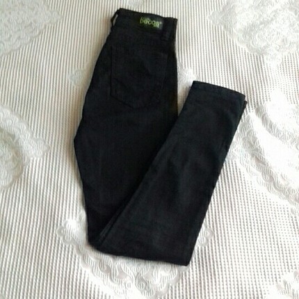 sıyah keten pantolon
