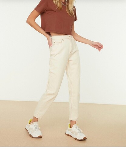 Trendyol Milla ekru jean