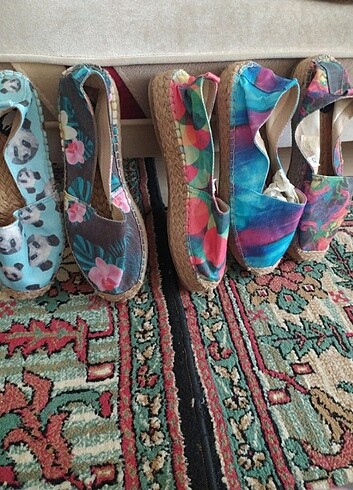 Espadril ayakabi 40 numara.