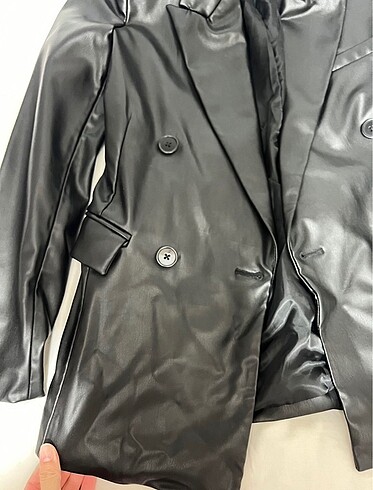 xs Beden Pull and bear deri blazer