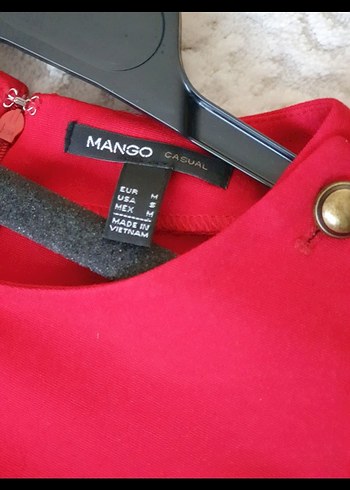 Düğmeli Kırmızı Midi Hamile Ceketi - Görsel 3