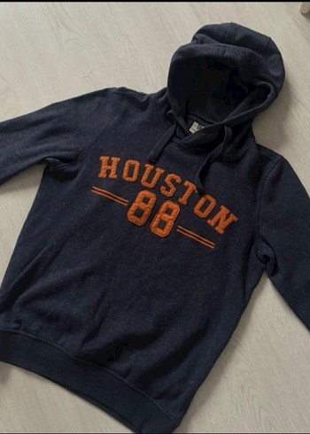 Erkek Gri Kapüşonlu Sweatshirt - Görsel 3