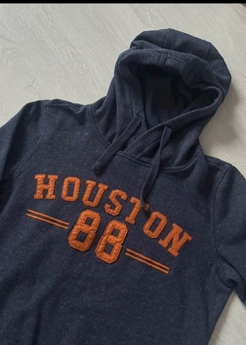 Erkek Gri Kapüşonlu Sweatshirt - Görsel 4