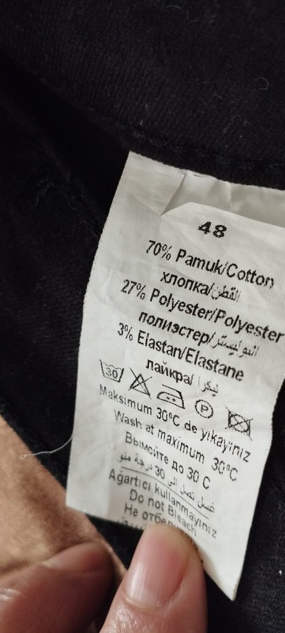 Kadın Siyah Jean Pantolon - Görsel 4