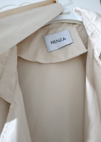 krem Uzun Kadın Trençkot - Görsel 6