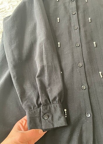 Siyah gömlek  - Görsel 6
