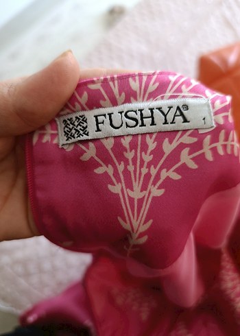 Pembe Uzun Kollu Bohem Renkli Elbise - Görsel 5