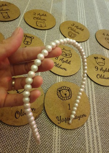 Kahverengi Yuvarlak Mouse Pad Ayıcık Desenli - Görsel 2