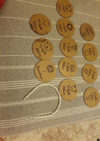 Kahverengi Yuvarlak Mouse Pad Ayıcık Desenli - Görsel 5