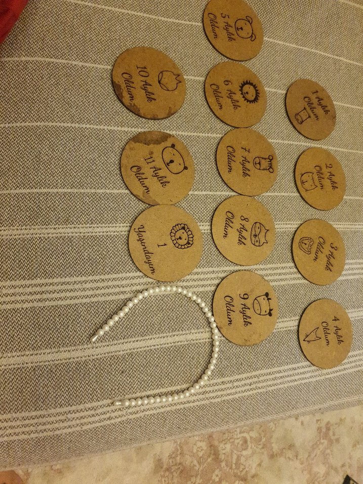 Kahverengi Yuvarlak Mouse Pad Ayıcık Desenli - Görsel 5