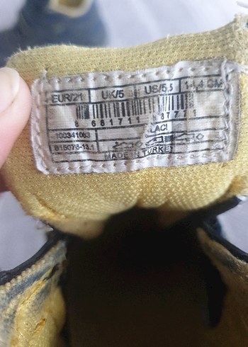 Erkek Bebek İlk Adım Ayakkabısı Gri Mavi - Görsel 4