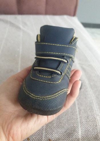 Erkek Bebek İlk Adım Ayakkabısı Gri Mavi - Görsel 2