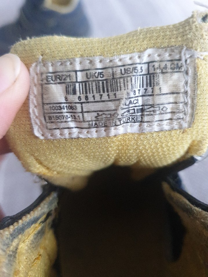 Erkek Bebek İlk Adım Ayakkabısı Gri Mavi - Görsel 4