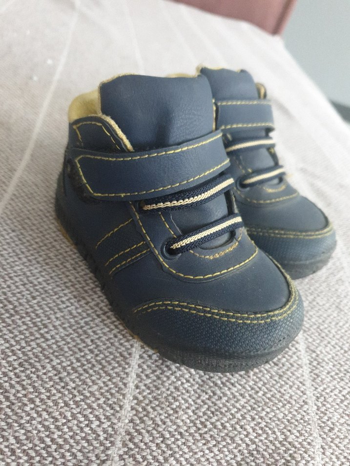 Erkek Bebek İlk Adım Ayakkabısı Gri Mavi - Görsel 3