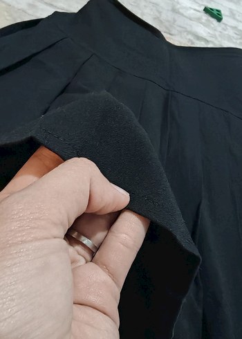 Siyah Pilili Midi Mini Etek - Görsel 6