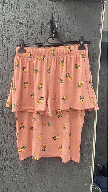 m Beden Ananaslı Pijama Takımı