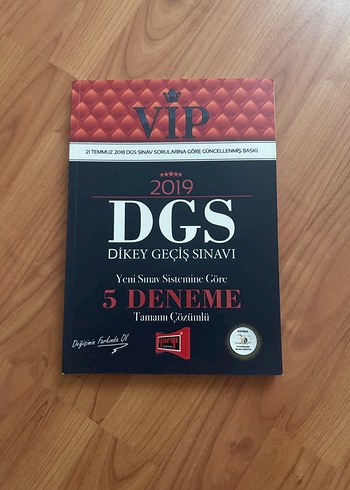 2019 DGS Tamamı Çözümlü 5 Deneme Kitabı