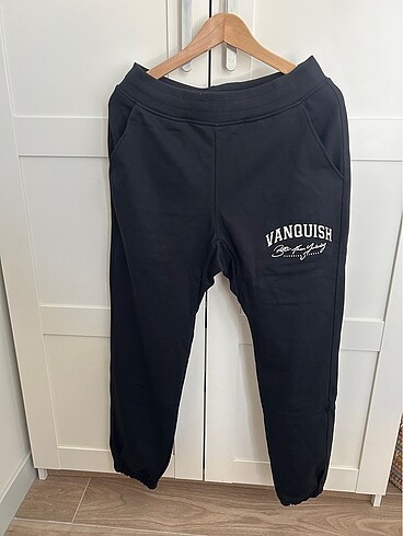 Vanquish S beden Unisex Jogger siyah eşofman altı