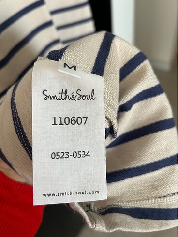 m Beden Smith&Soul M beden 2 iplik bej lacivert çizgili Marin konsept MI
