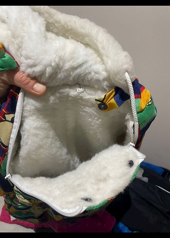 Renkli Kürklü Bebek Erkek Tulum - Görsel 2