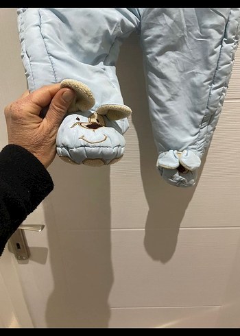 Mavi Nakışlı Bebek Tulumu - Görsel 2