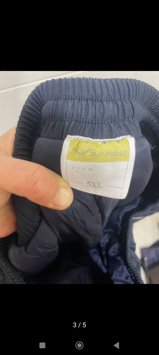 Erkek Lacivert Rahat Kesim Kayak Pantolonu - Görsel 3