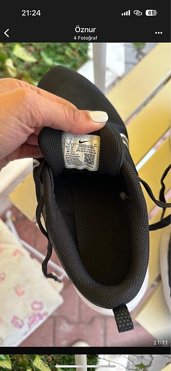 39 Beden siyah Renk Spor ayakkabı