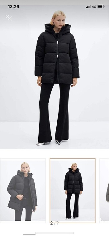 Diğer kapitone anorak mont