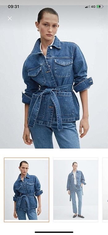 Mango denim ceket