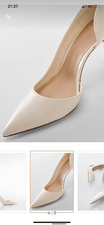 38 Beden beyaz Renk Mango stiletto