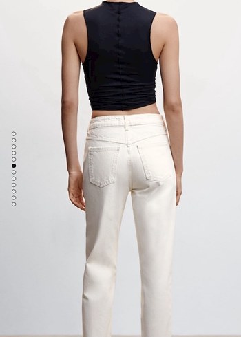 s Beden beyaz Renk Mango jean