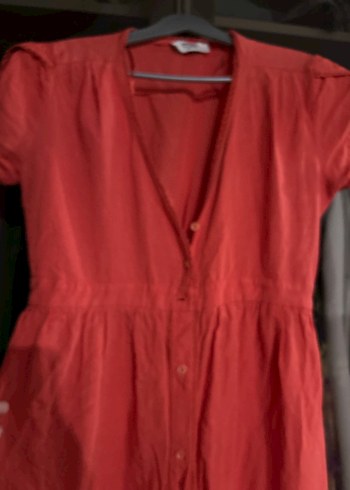 Nar çiçeği gömlek elbise - Görsel 3