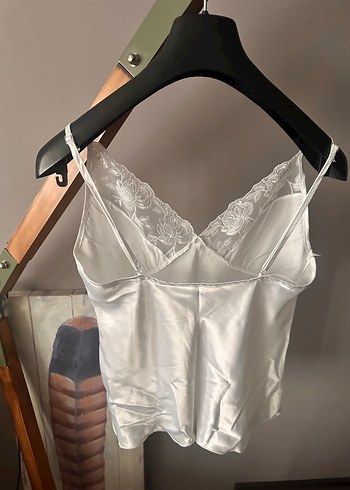 Dantel İşlemeli Saten  atlet yenı - Görsel 5