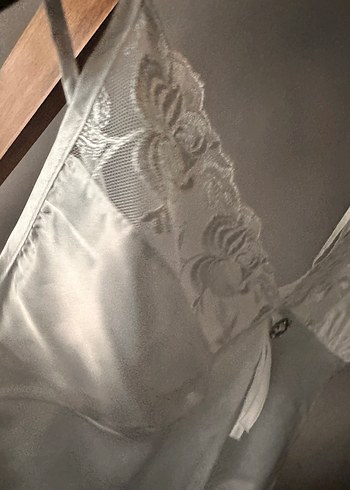 Dantel İşlemeli Saten  atlet yenı - Görsel 6