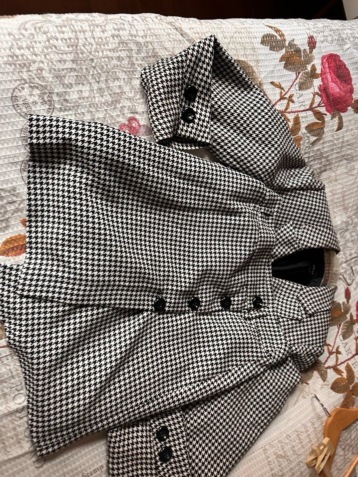 Düğmeli Kadın Midi Ceket - Gri - Görsel 2