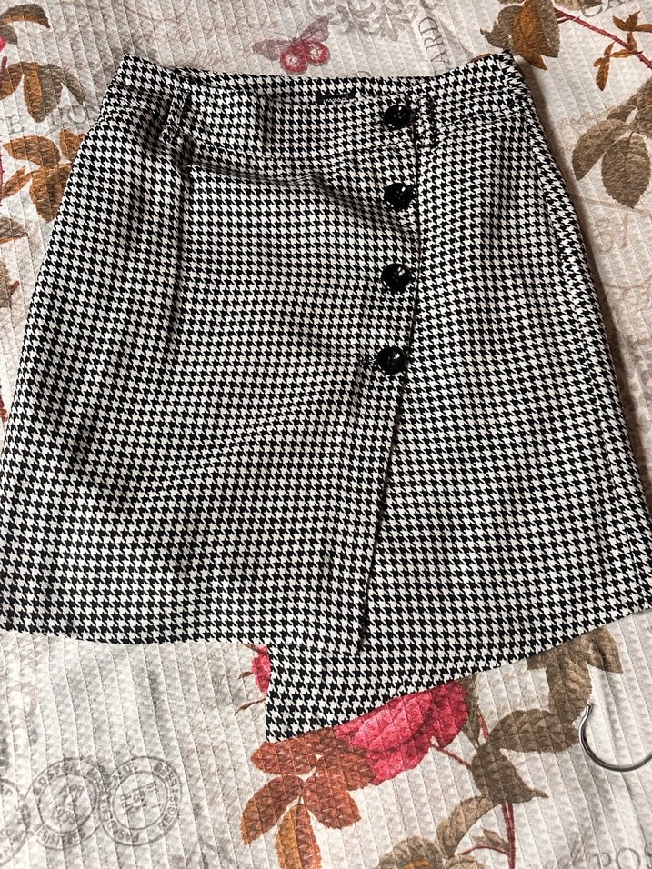 Düğmeli Kadın Midi Ceket - Gri - Görsel 5